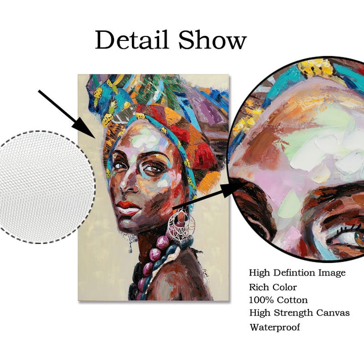 African Black Woman Graffiti - Dilwana - botswana online shopping