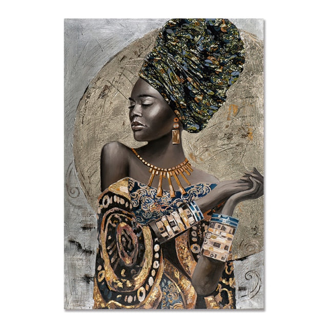 African Black Woman Graffiti - Dilwana - botswana online shopping