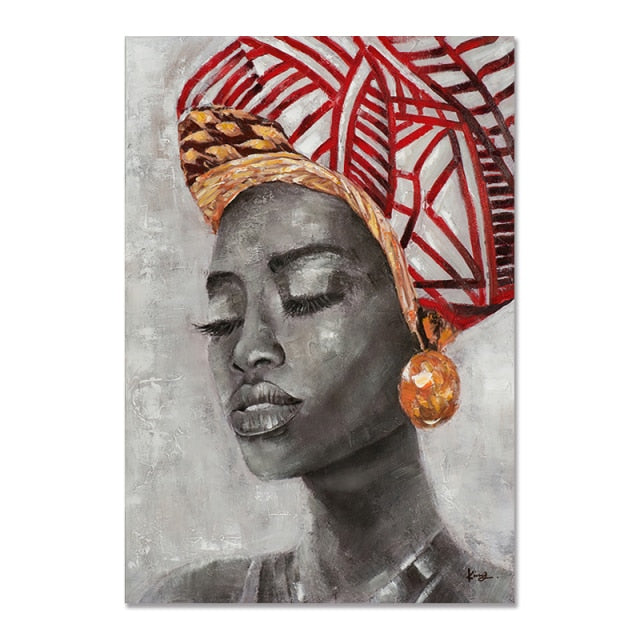 African Black Woman Graffiti - Dilwana - botswana online shopping