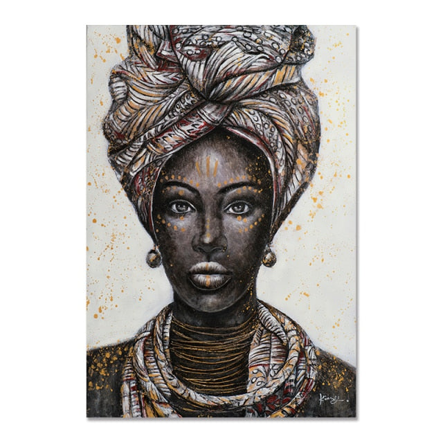 African Black Woman Graffiti - Dilwana - botswana online shopping
