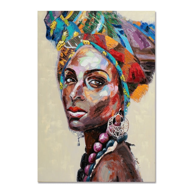 African Black Woman Graffiti - Dilwana - botswana online shopping