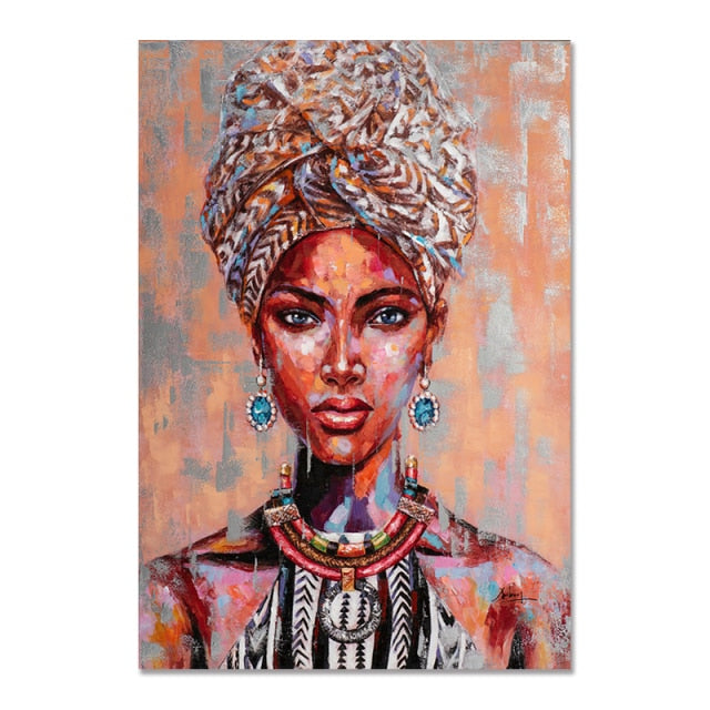 African Black Woman Graffiti - Dilwana - botswana online shopping