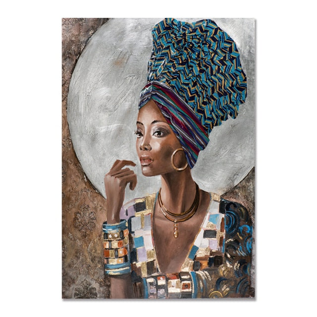 African Black Woman Graffiti - Dilwana - botswana online shopping