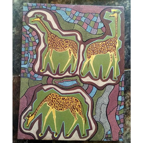 The Girraffe's in the pan Painting